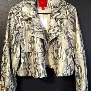 JENNIFER LOPEZ Snakeskin Print Women's Jacket